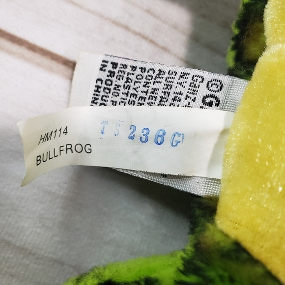 Ganz Webkinz Bullfrog Frog Plush Beanbag Stuffed Toy HM114 No Code 8 Inch - Picture 7 of 8